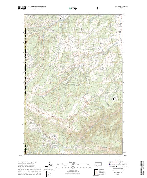 USGS Topographic Map – Ousel Falls
