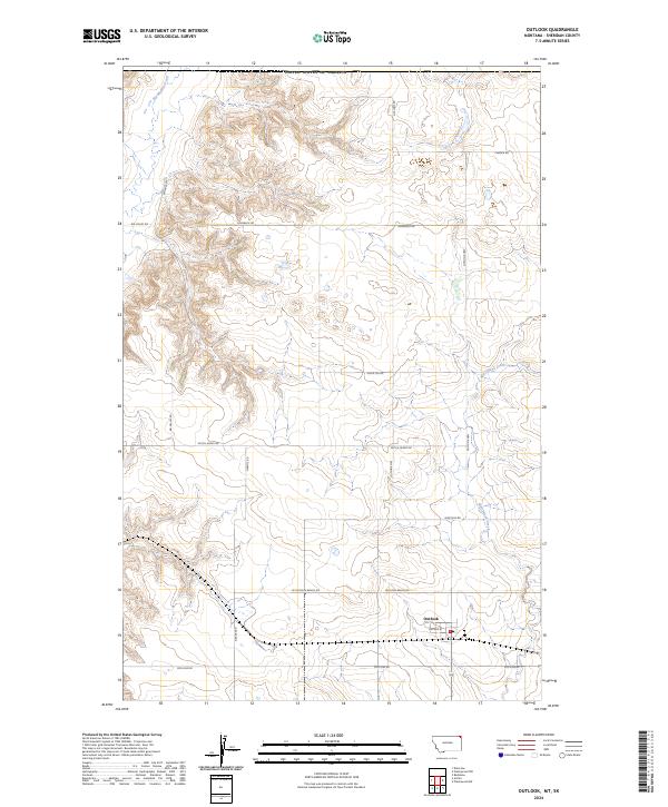 USGS Topographic Map – Outlook