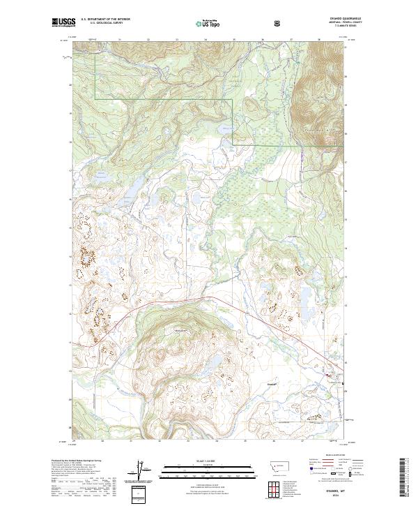 USGS Topographic Map – Ovando