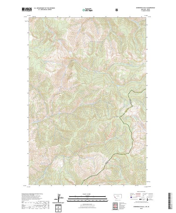 USGS Topographic Map – Overwhich Falls