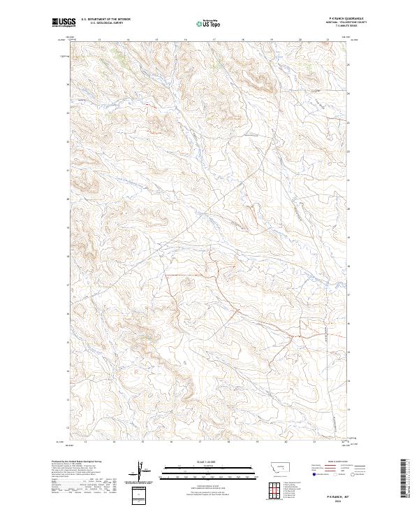 USGS Topographic Map – P K Ranch
