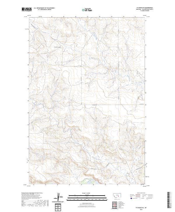 2024 Map of P K Ranch SE, 2024 Print