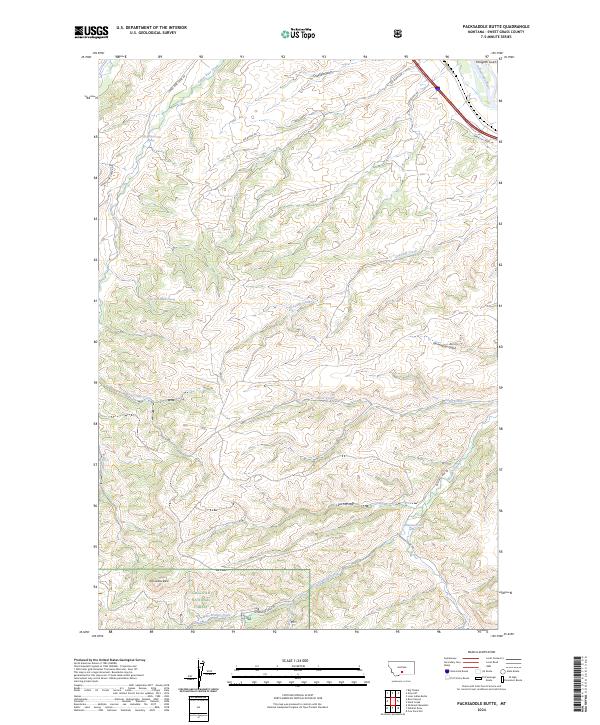 USGS Topographic Map – Packsaddle Butte