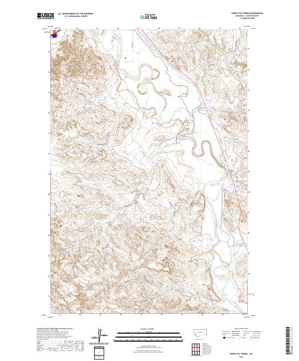 USGS Topographic Map – Paddy Fay Creek