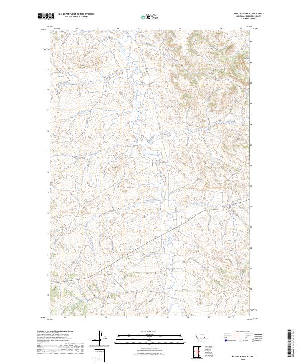 USGS Topographic Map – Padlock Ranch