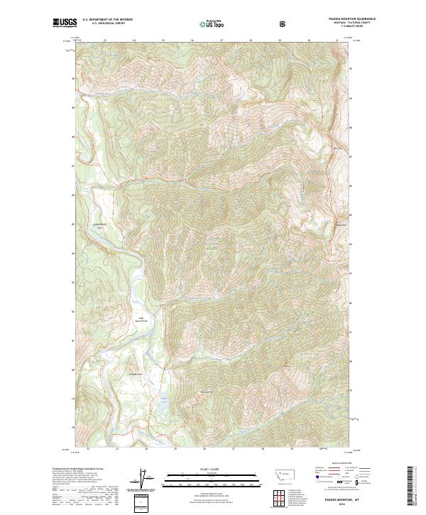 USGS Topographic Map – Pagoda Mountain