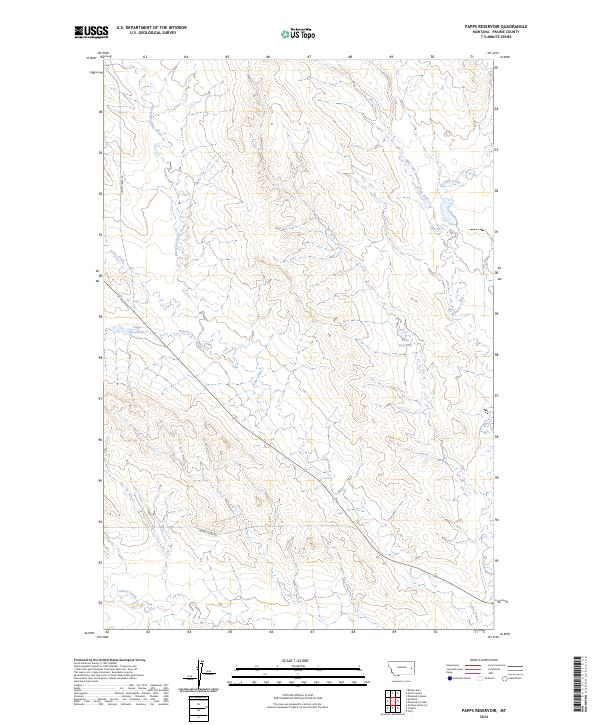 USGS Topographic Map – Papps Reservoir