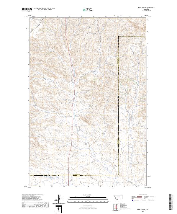 USGS Topographic Map – Park Coulee