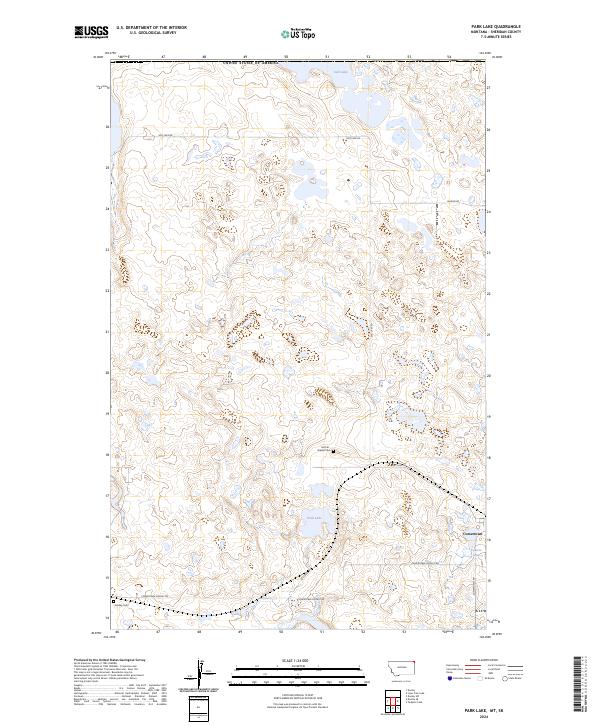 USGS Topographic Map – Park Lake