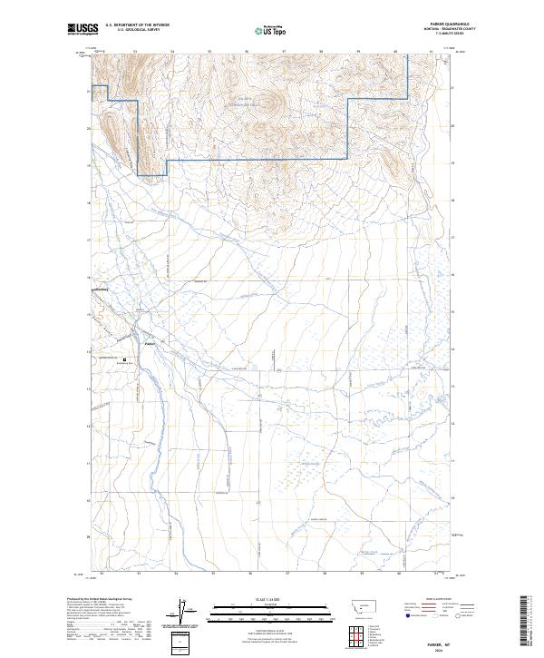 USGS Topographic Map – Parker