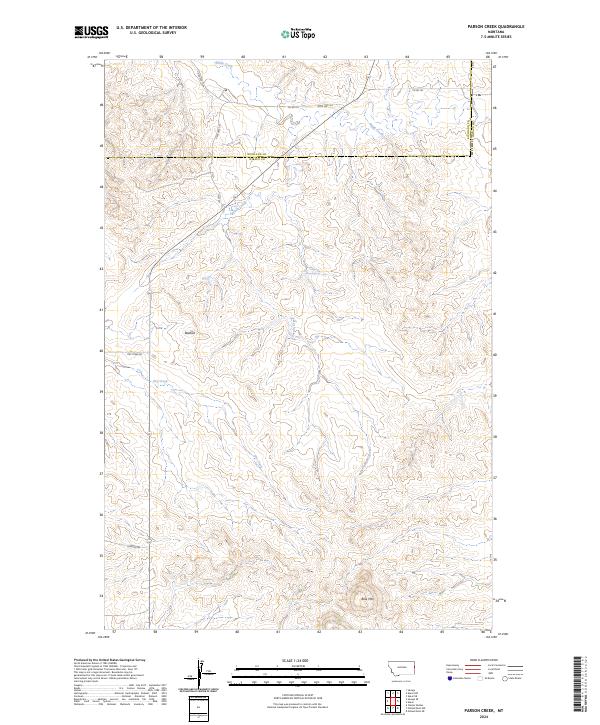 USGS Topographic Map – Parson Creek