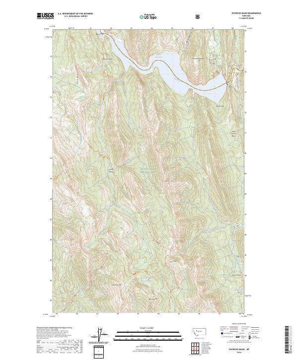 USGS Topographic Map – Patricks Basin