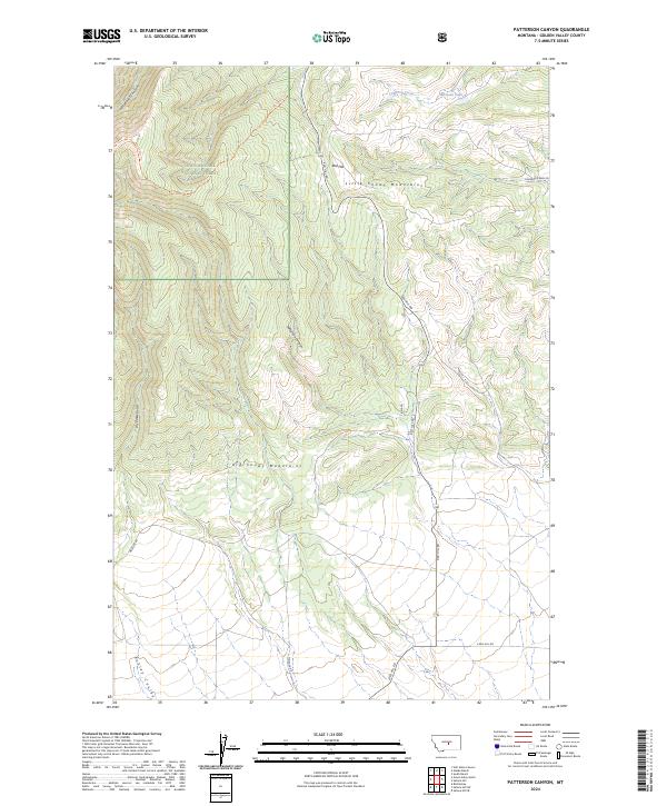 USGS Topographic Map – Patterson Canyon