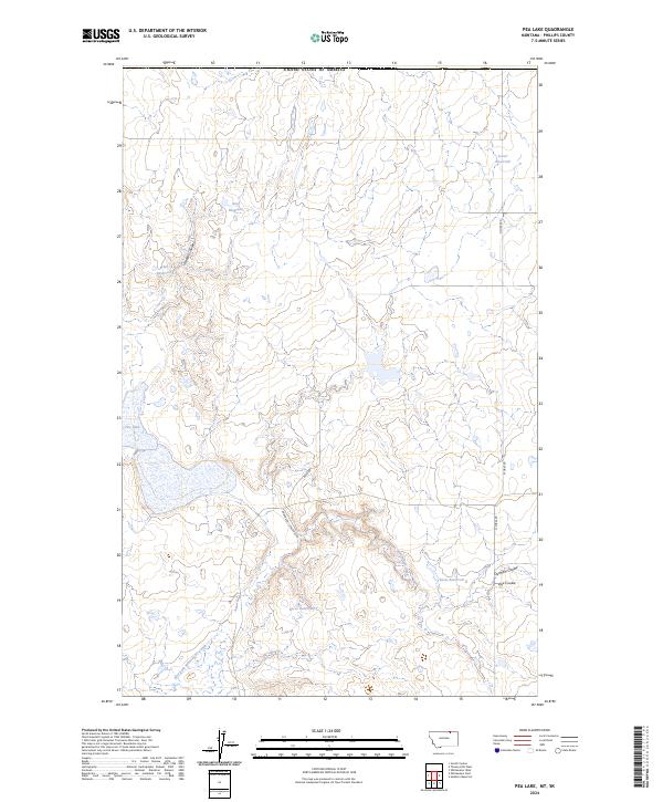 USGS Topographic Map – Pea Lake