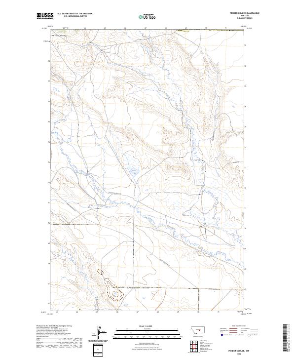 USGS Topographic Map – Pender Coulee
