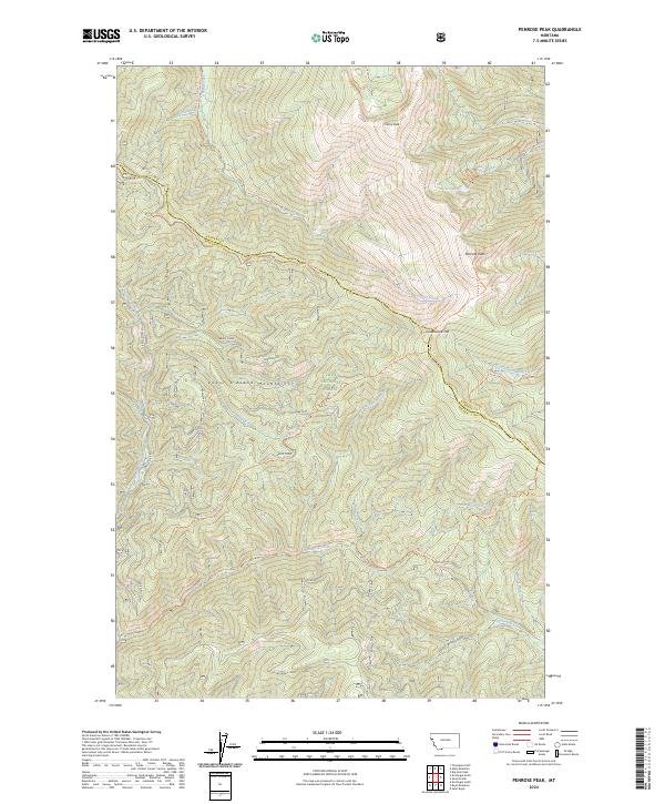 USGS Topographic Map – Penrose Peak