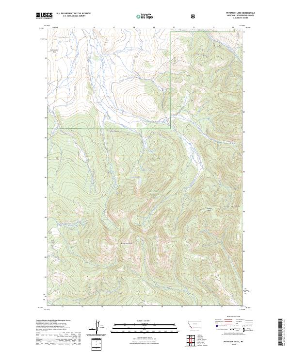 USGS Topographic Map – Peterson Lake