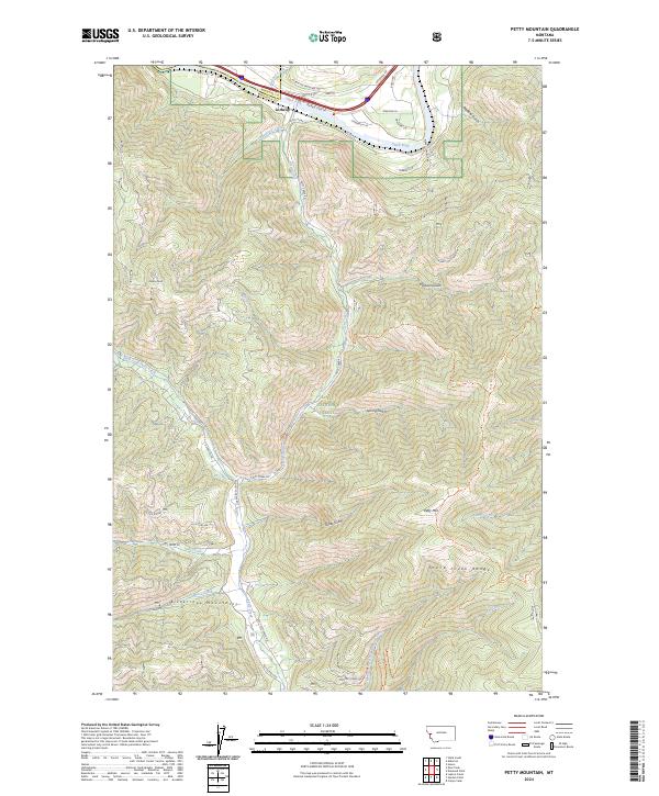 USGS Topographic Map – Petty Mountain