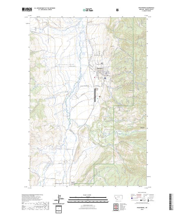 USGS Topographic Map – Philipsburg