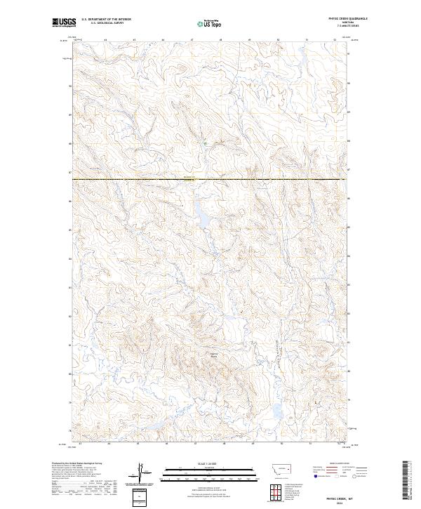 USGS Topographic Map – Physic Creek