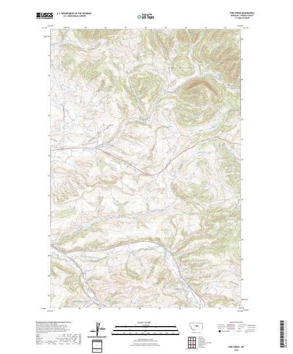 USGS Topographic Map – Pike Creek