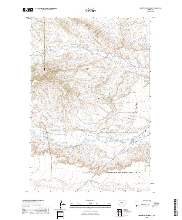 USGS Topographic Map – Pike Creek Hills East