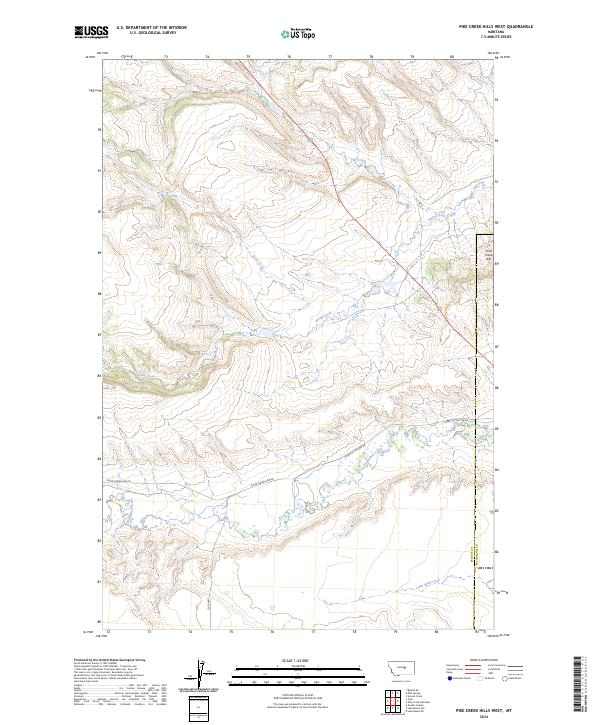 USGS Topographic Map – Pike Creek Hills West