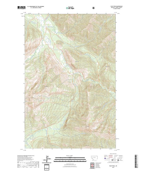 USGS Topographic Map – Pilot Peak