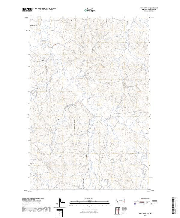 USGS Topographic Map – Piney Butte SW