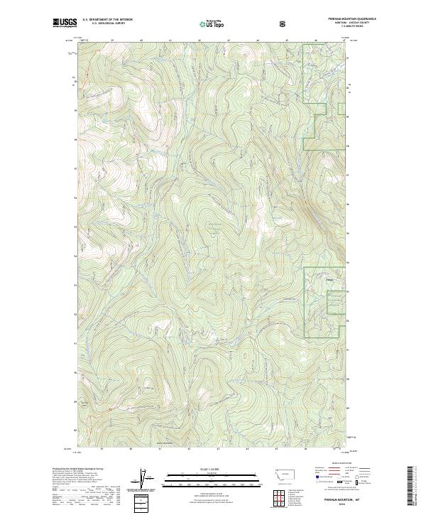 USGS Topographic Map – Pinkham Mountain