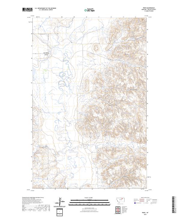 USGS Topographic Map – Pinks