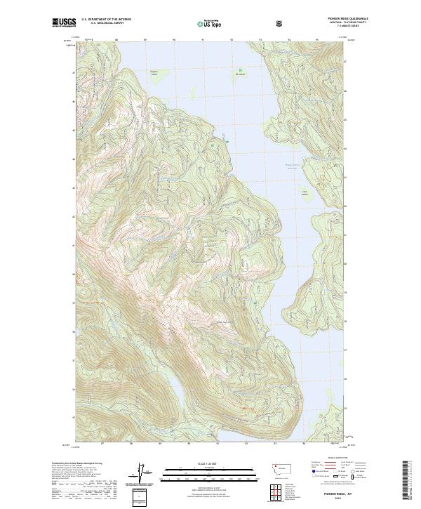 USGS Topographic Map – Pioneer Ridge