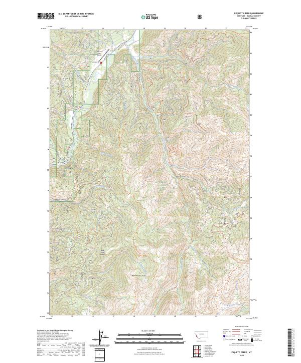 USGS Topographic Map – Piquett Creek