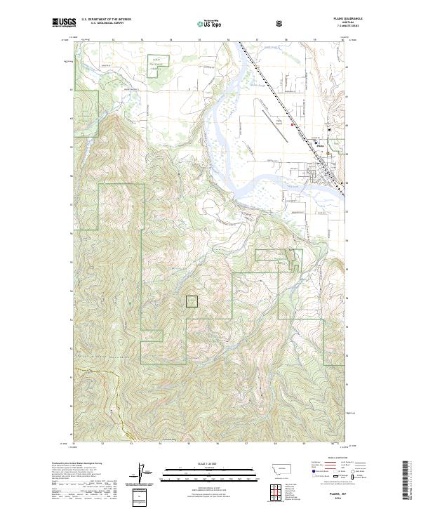 USGS Topographic Map – Plains