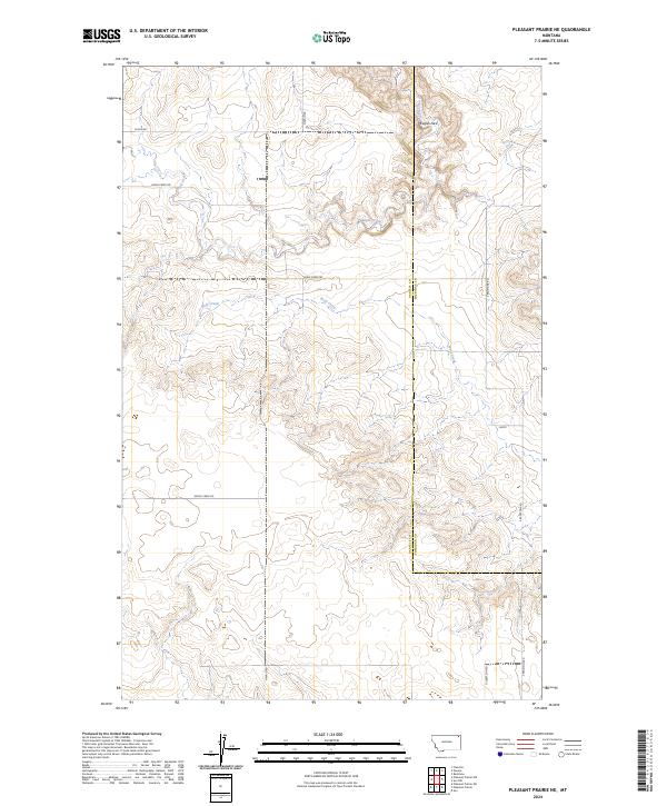 2024 Map of Pleasant Prairie NE, 2024 Print