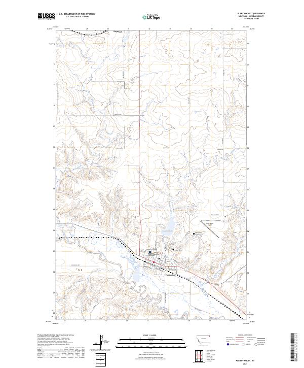 USGS Topographic Map – Plentywood