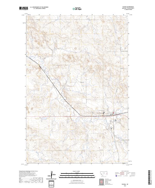 USGS Topographic Map – Plevna