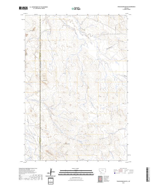 USGS Topographic Map – Pocochichee Butte