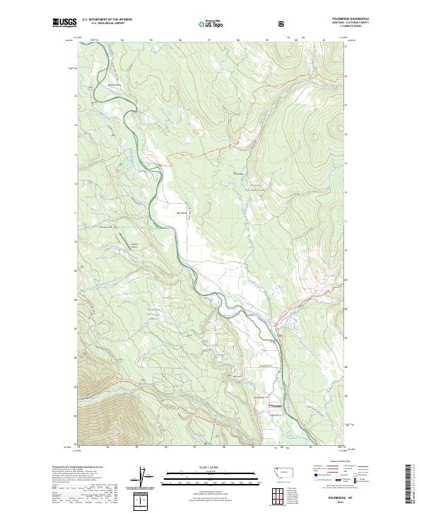 USGS Topographic Map – Polebridge