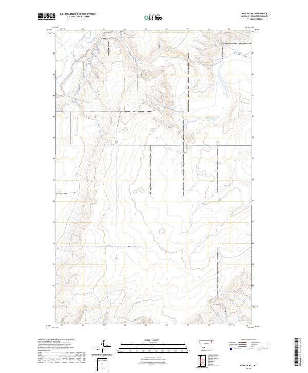 2024 Map of Poplar NE, 2024 Print
