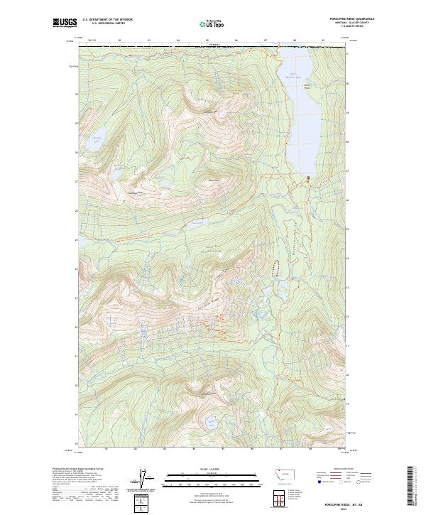 USGS Topographic Map – Porcupine Ridge