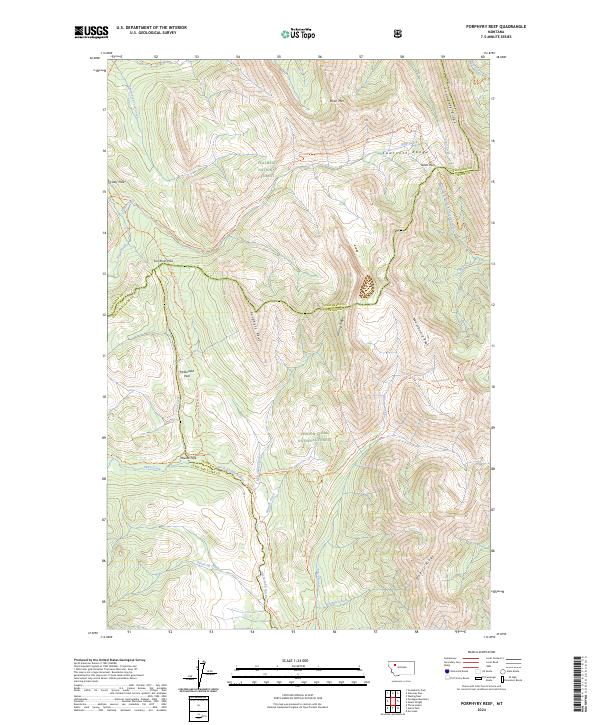 USGS Topographic Map – Porphyry Reef