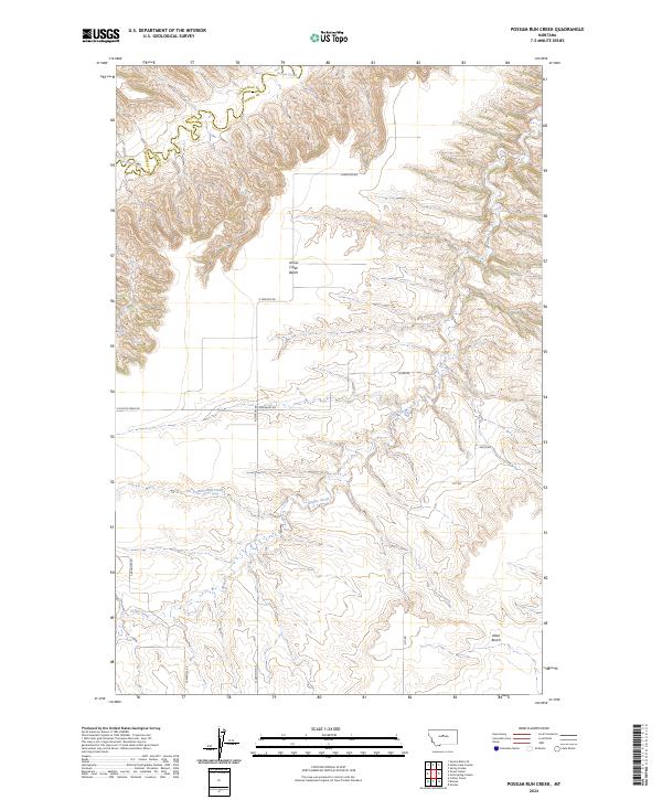 USGS Topographic Map – Possum Run Creek