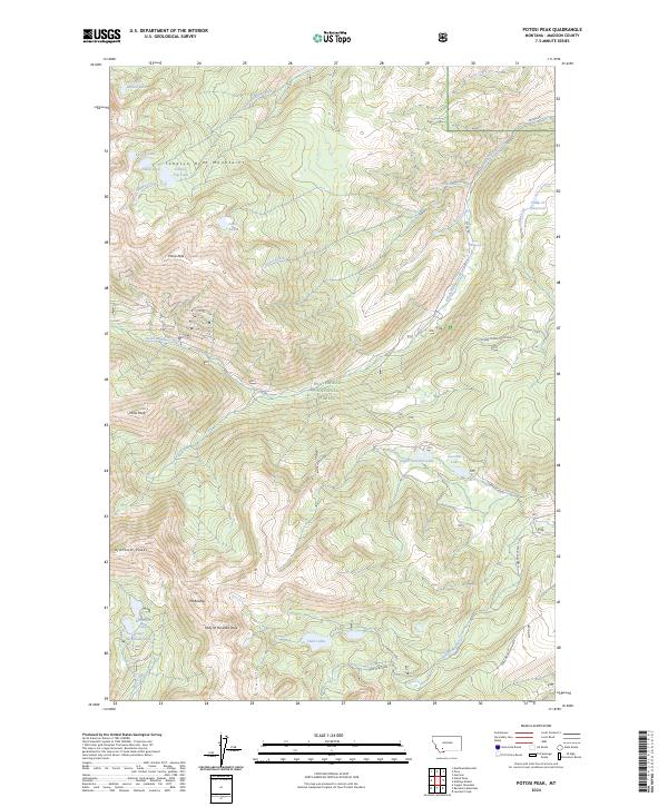 USGS Topographic Map – Potosi Peak