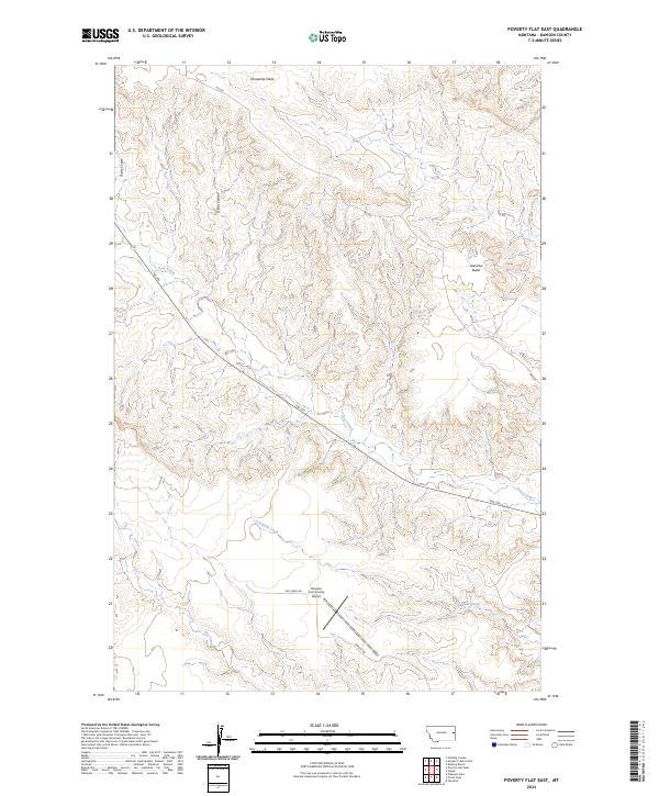 USGS Topographic Map – Poverty Flat East