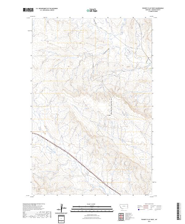 USGS Topographic Map – Poverty Flat West