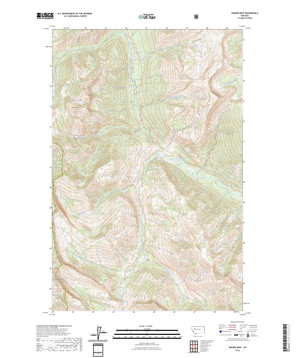 USGS Topographic Map – Prairie Reef