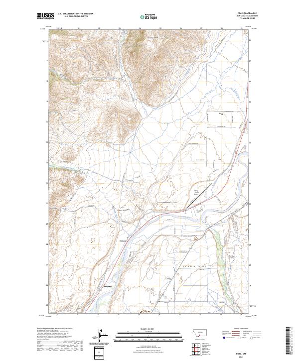 USGS Topographic Map – Pray