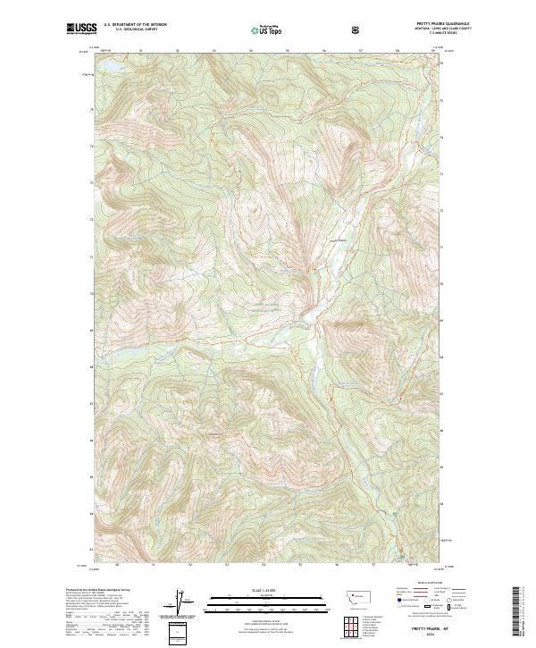 USGS Topographic Map – Pretty Prairie
