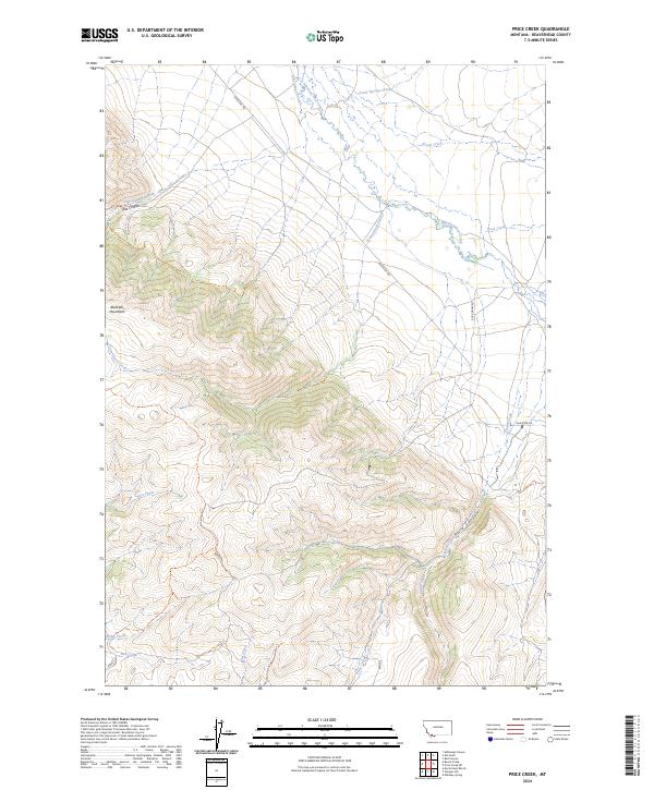 USGS Topographic Map – Price Creek